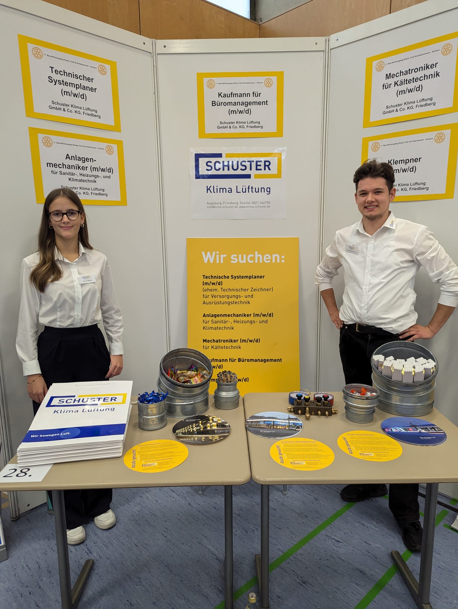 Ausbildung Messestand